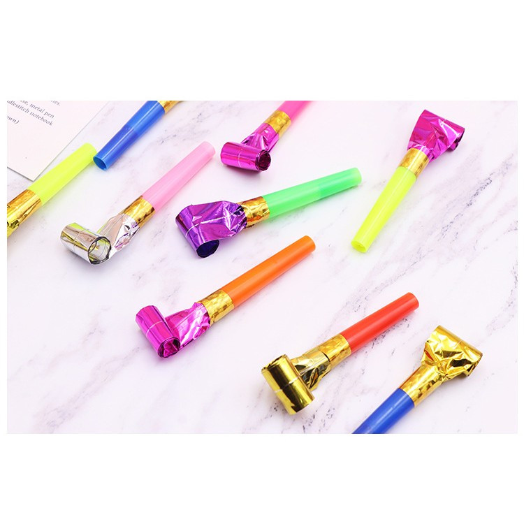Set 6 Suflatori pentru Petrecere, Tematica Aniversare, 8 cm, Multicolore — varianta 3