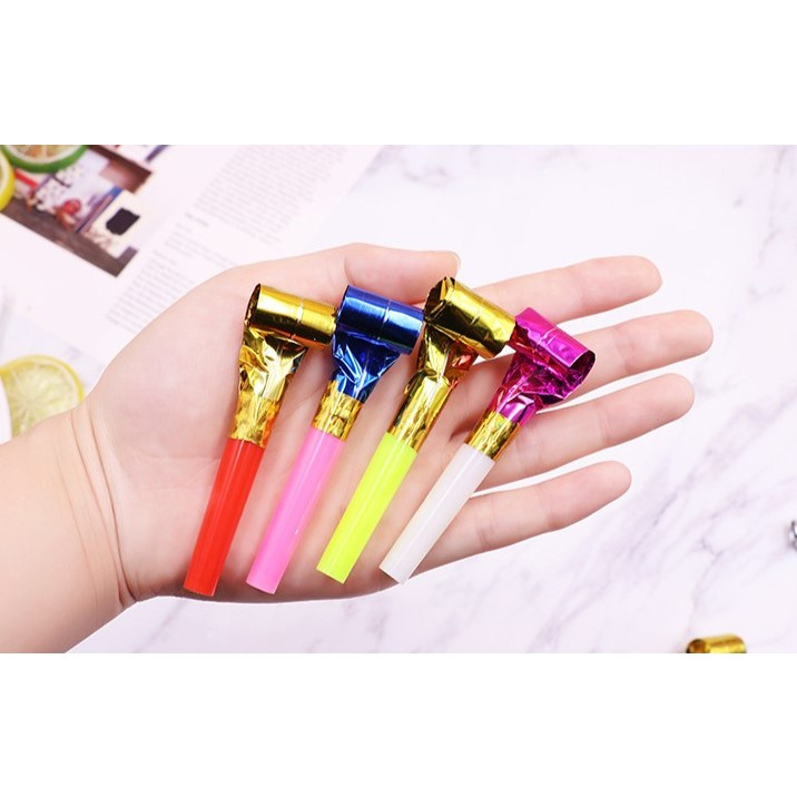 Set 6 Suflatori pentru Petrecere, Tematica Aniversare, 8 cm, Multicolore — varianta 4