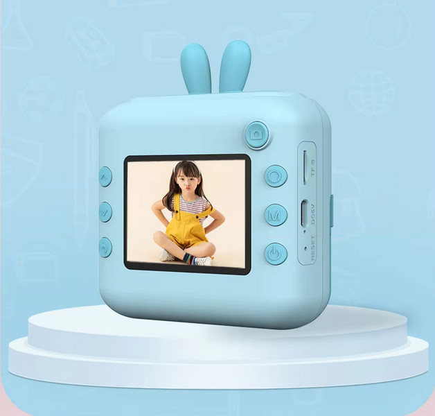 Aparat foto, camera video Full HD pentru copii IDK-A23, imprimanta termica incorporata, roz — 3