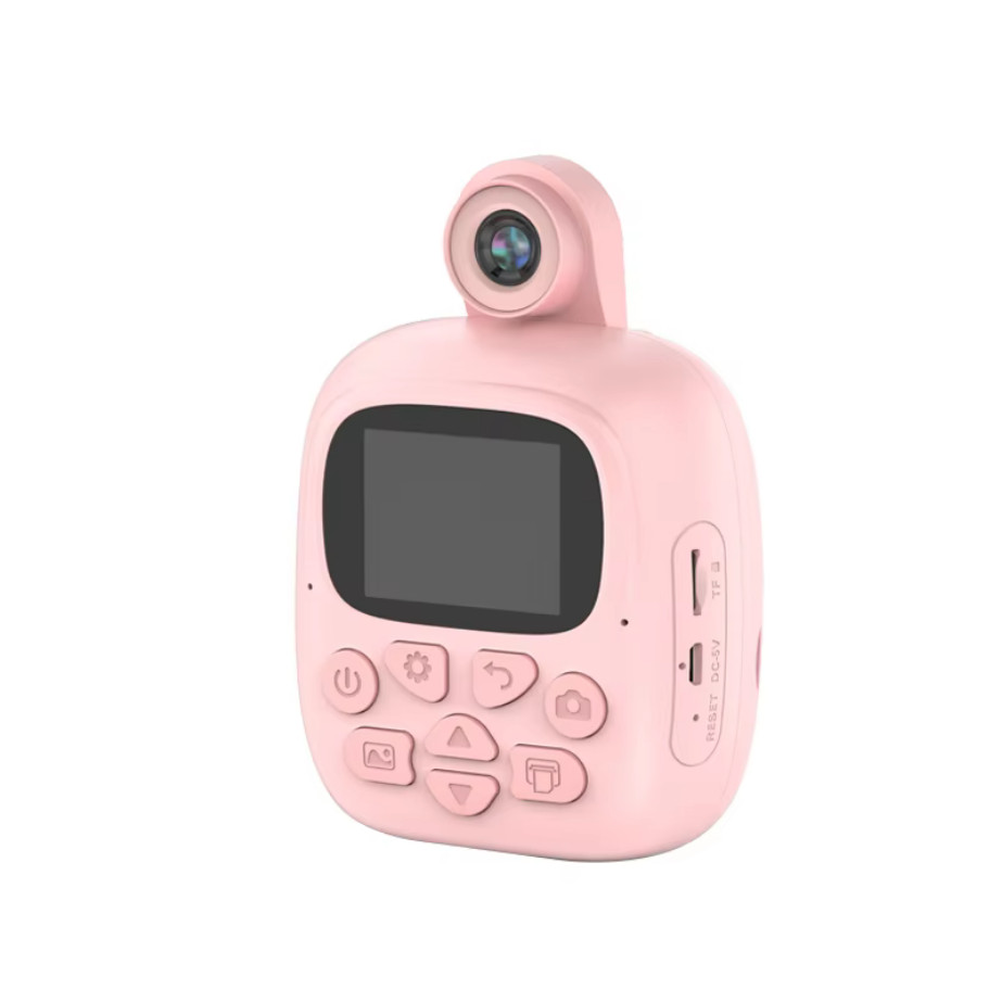 Aparat foto, camera video Full HD pentru copii IDK-A19, imprimanta termica incorporata, turcoaz — 3