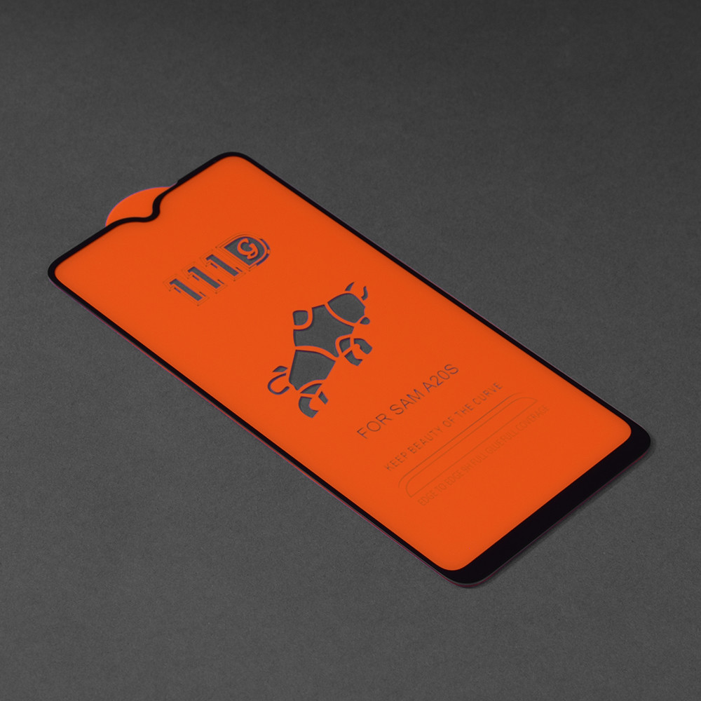 Folie de sticla Full Glue 111D pentru Samsung Galaxy A20s, margini negre — varianta 2