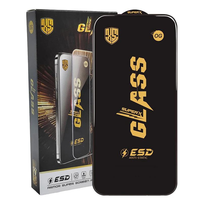 Folie sticla Apple iPhone 17 Pro, Full Glue SuperX, ESD, margini negre — varianta 3