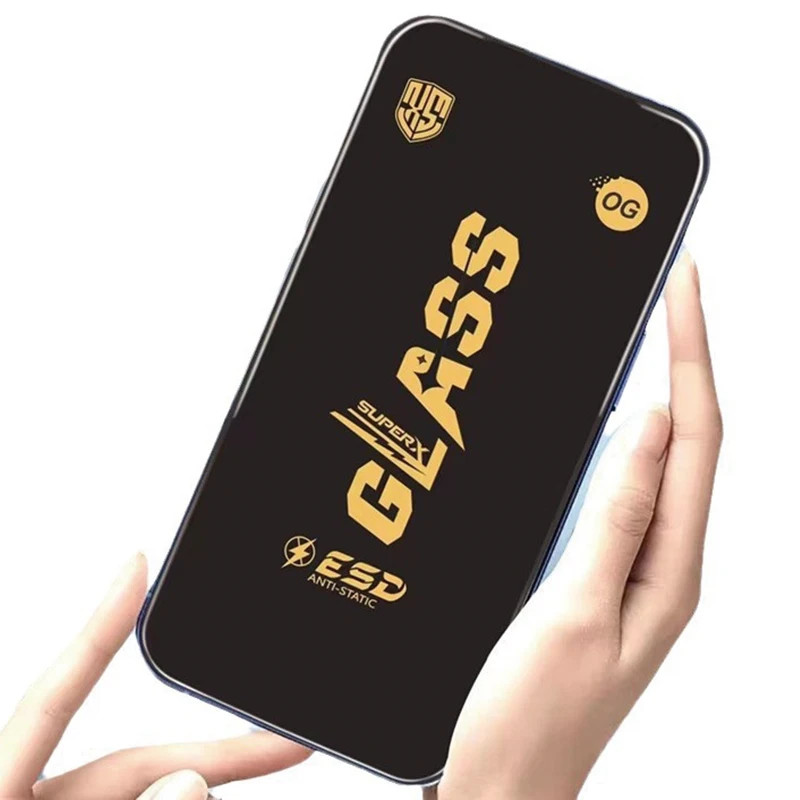 Folie sticla Apple iPhone 14, Full Glue SuperX, ESD, margini negre — varianta 4