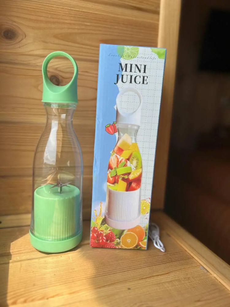 Mini blender / smoothie maker portabil DM-519, 380 ml, incarcare USB, verde — varianta 2