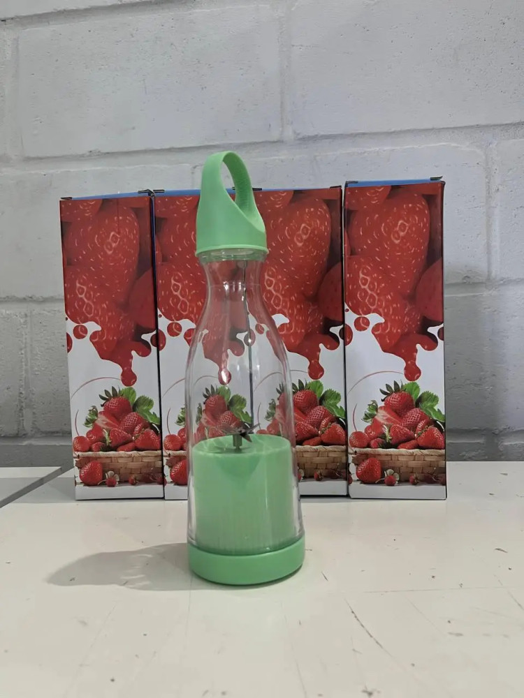 Mini blender / smoothie maker portabil DM-519, 380 ml, incarcare USB, verde — varianta 3
