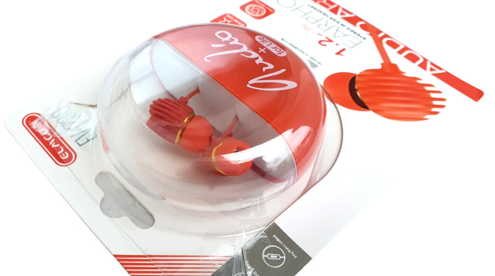 Casti audio cu microfon EV-230, conector jack 3.5 mm, cablu 1.2 m, cutie depozitare, rosii — varianta 3