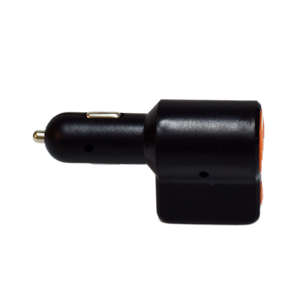 Modulator FM cu incarcare USB si Bluetooth Greatnice GTS-C905, 2 porturi USB, negru/portocaliu — varianta 3