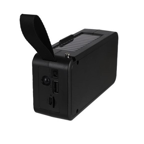Boxa portabila HF-F6, Bluetooth, USB, TF, Radio FM, lanterna, handsfree, stand telefon, negru/rosu — 2