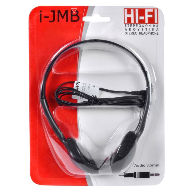 Casti audio cu conector jack 3.5 mm, cablu 1.5 metri, negre — 2