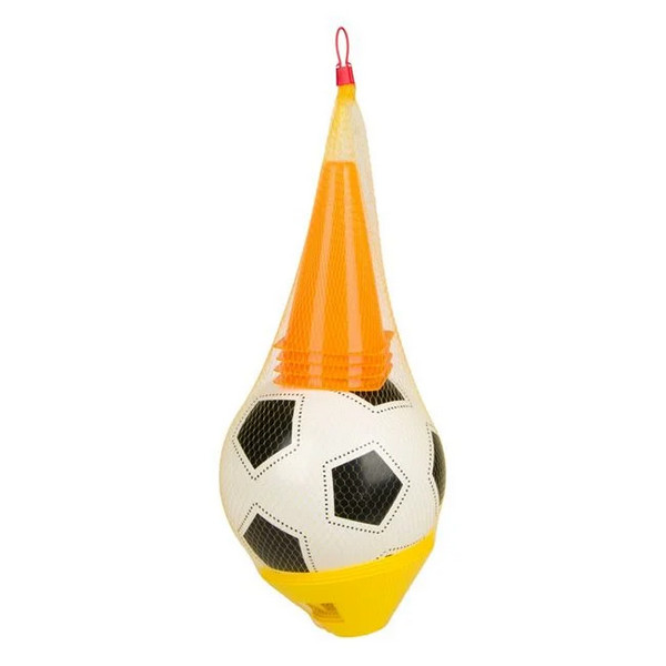 Set pentru antrenament cu minge si conuri, 9 piese — varianta 2