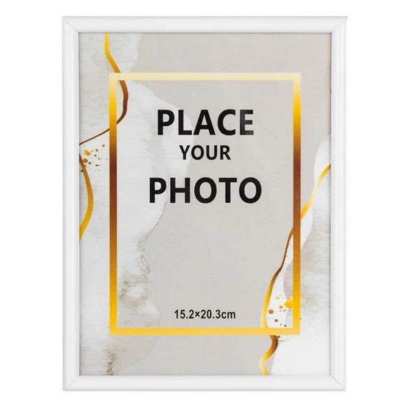 Rama foto decorativa alba, 15 x 20 cm — 2