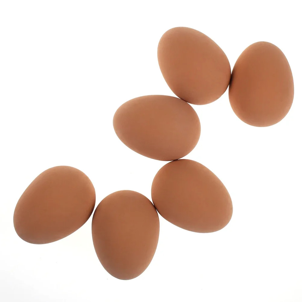 Jucarie Oul saltaret, aspect realistic, 6 cm, plastic, rosu — varianta 2