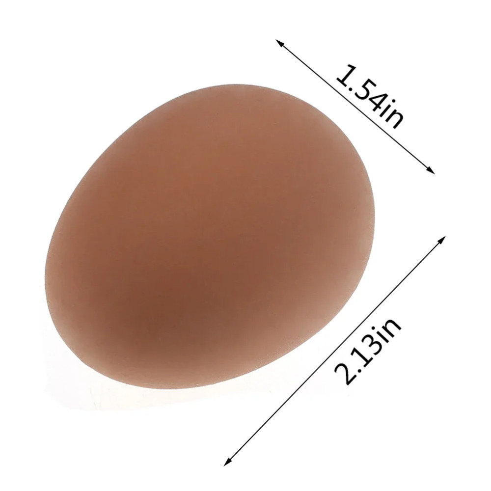 Jucarie Oul saltaret, aspect realistic, 6 cm, plastic, rosu — varianta 3