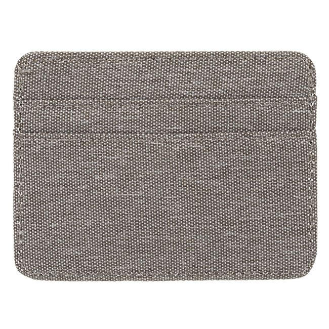 Portofel / ​portcard textil gri, protectie RFID, 5 compartimente, 10 x 7.5 cm — varianta 4