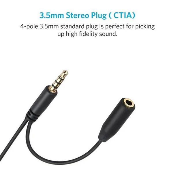 Microfon tip lavaliera cu clips, conector jack 3.5 mm — varianta 3