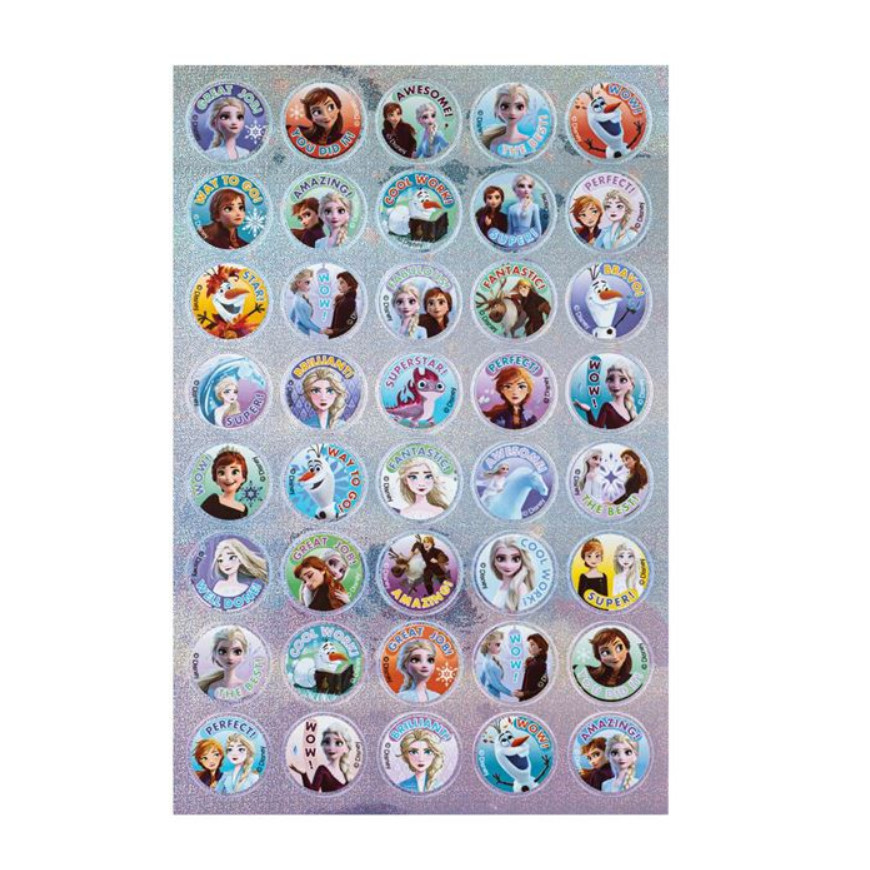 Etichete autoadezive Frozen 2, rotunde, 80 buc — varianta 2