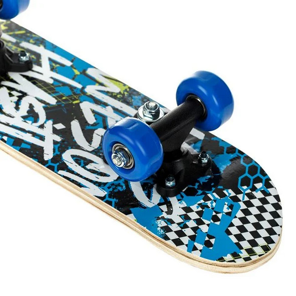 Skateboard copii, 43 x 12.5 cm, alb/albastru — varianta 3