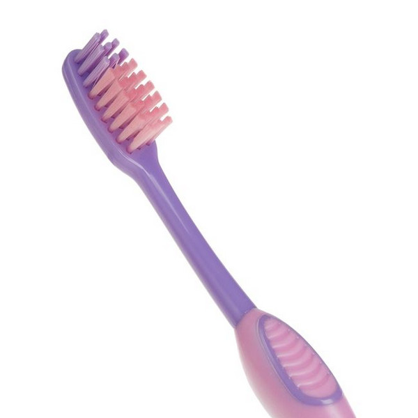 Periuta de dinti pentru copii, Junior, cu ventuza, extra soft, roz — varianta 2