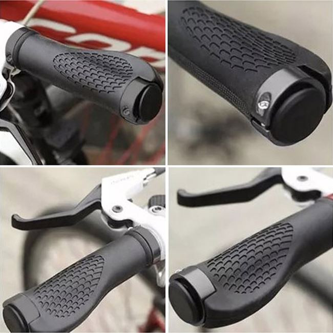 Manere negre premium pentru ghidon bicicleta, 13 x 4 cm, set 2 bucati — varianta 3