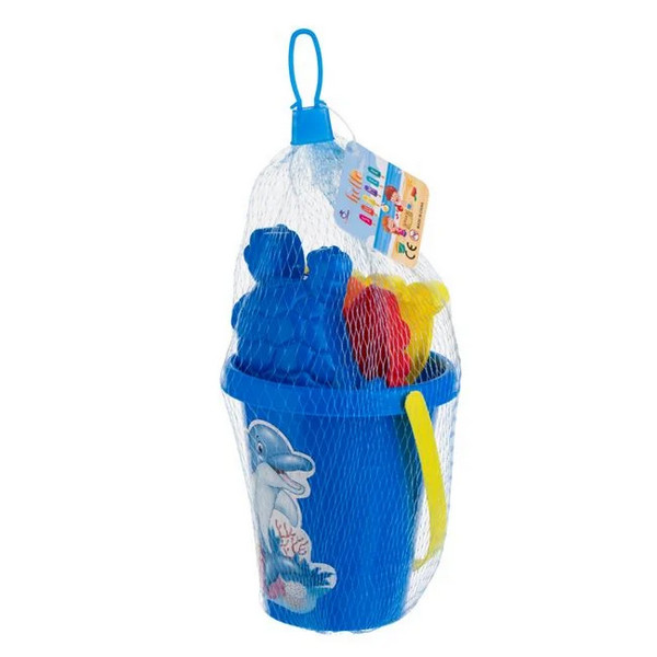Găleată de plajă Blue Dolphin, 10 x 11 cm și 4 accesorii — varianta 2