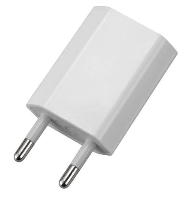Incarcator casa cu port USB, 1A, dimensiuni reduse, alb — 3