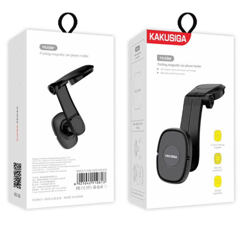 Suport auto magnetic KSC-255, montaj cockpit bord, multiangle, brat flexibil, negru — varianta 4