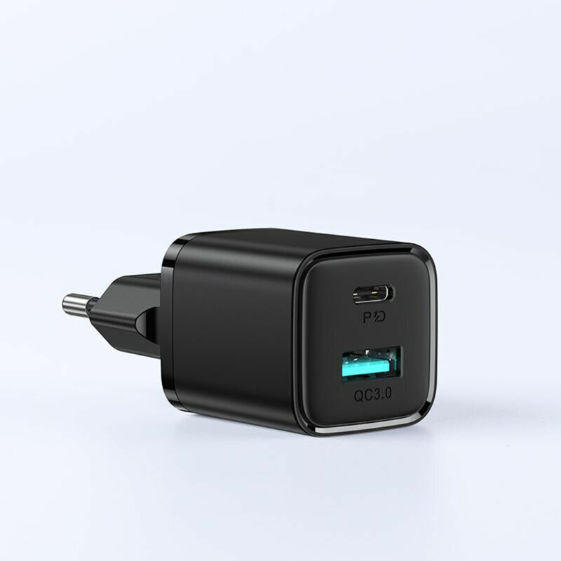 Incarcator casa Joyroom L-QP207, 20W, 1 x USB-C, 1 x USB-A, PD, QC 3.0, negru — varianta 4