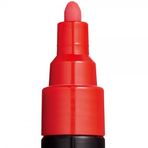 Marker UNI Posca PC-5M, varf rotund, 1.8-2.5mm rosu — varianta 2