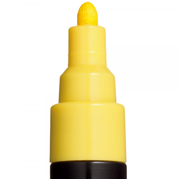 Marker UNI Posca PC-5M, varf rotund, 1.8-2.5mm galben — 2