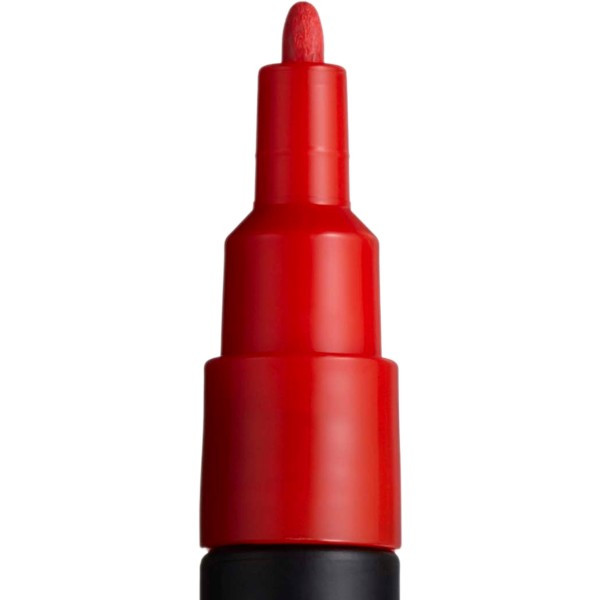 Marker UNI Posca rosu PC-3M, varf rotund, 0.9-1.3mm — 2