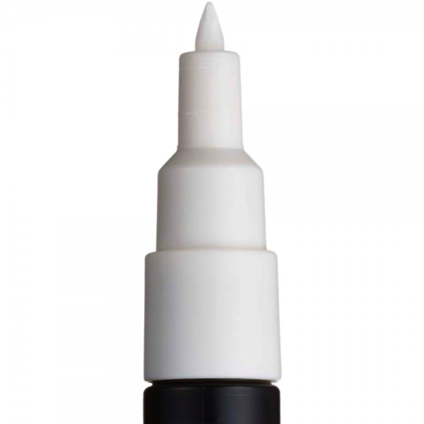 Marker UNI Posca PC-1M, varf rotund, 0.7mm alb — 2