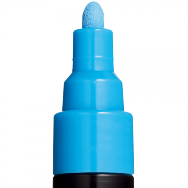 Marker UNI Posca PC-5M, varf rotund, 1.8-2.5mm albastru deschis — varianta 2