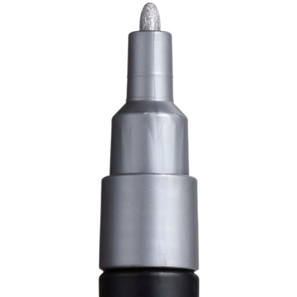 Marker UNI Posca argintiu PC-3M, varf rotund, 0.9-1.3mm — varianta 2