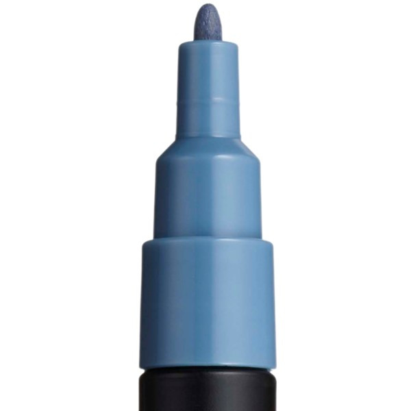 Marker UNI Posca gri-abastru PC-3M, varf rotund, 0.9-1.3mm — varianta 2