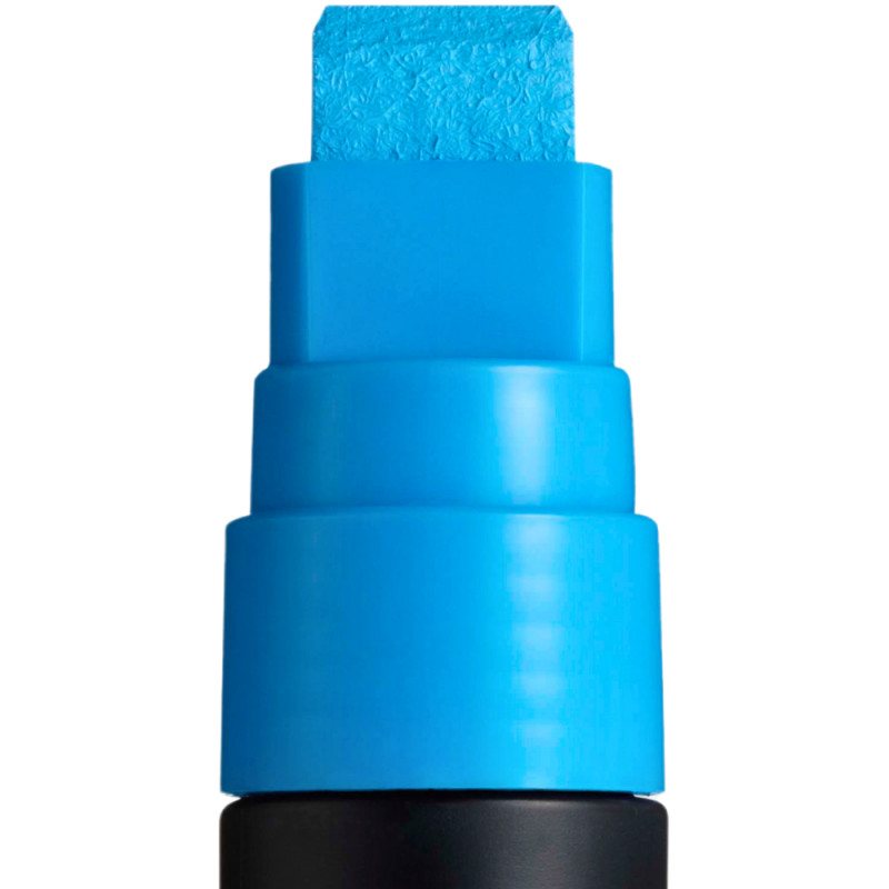 Marker UNI Posca PC-17K, varf tesit, 15.0 mm, albastru deschis — 3