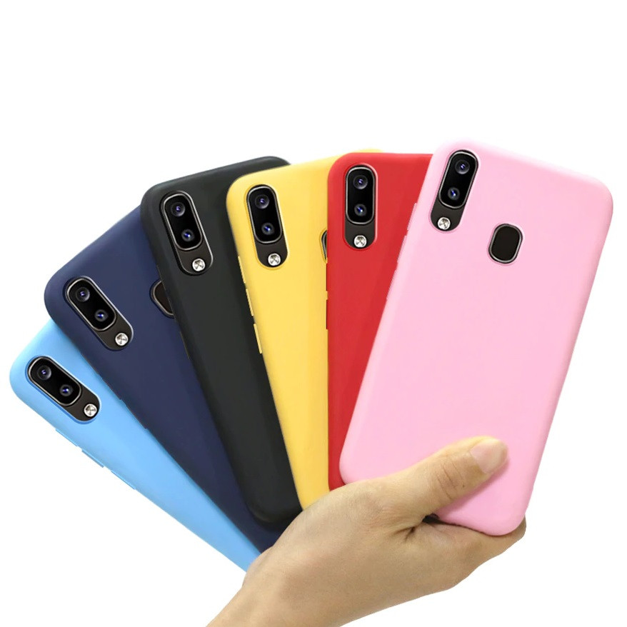 Husa Samsung Galaxy A41, Matt TPU, silicon moale, negru — 2