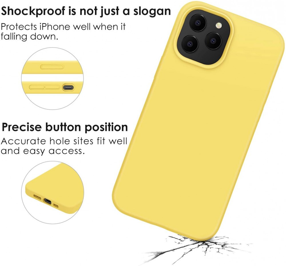 Husa Samsung Galaxy S20 Plus Luxury Silicone, catifea in interior, galben — varianta 3