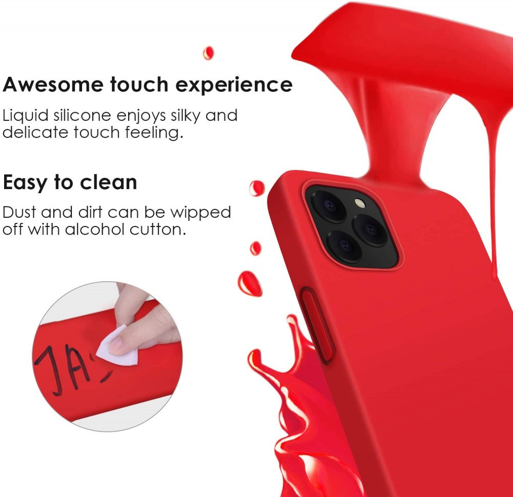 Husa Samsung Galaxy S20 Luxury Silicone, catifea in interior, rosu — varianta 4