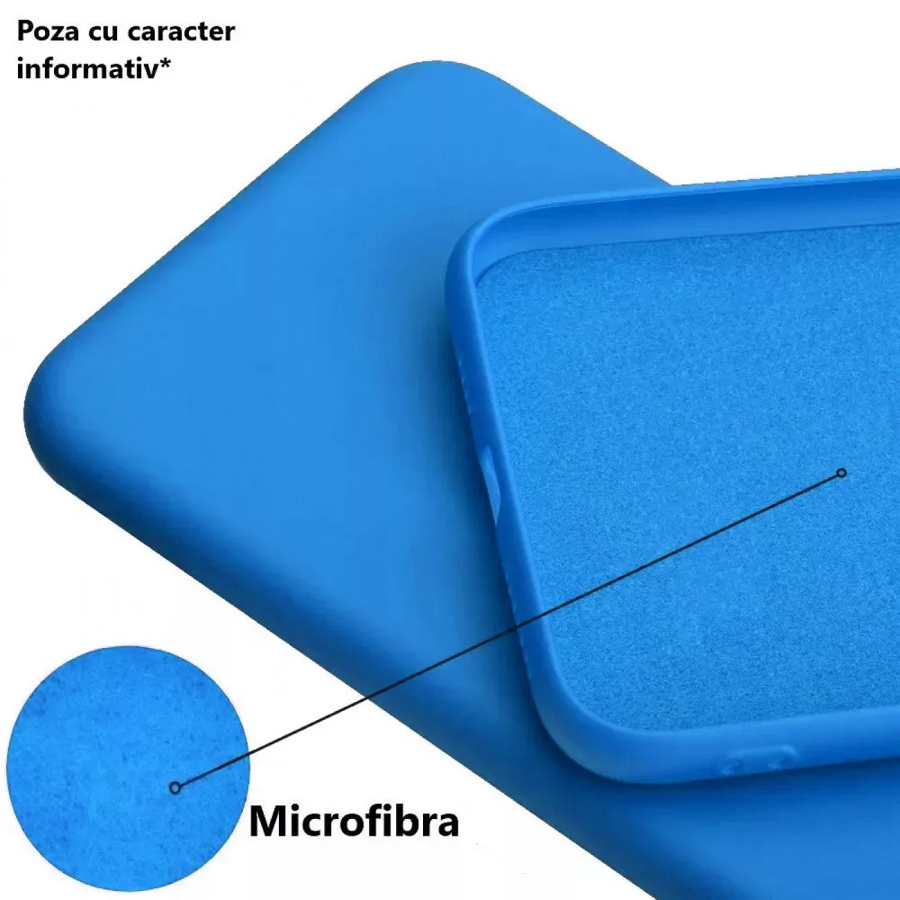 Husa Samsung Galaxy S20 Ultra Luxury Silicone, catifea in interior, albastru — varianta 2