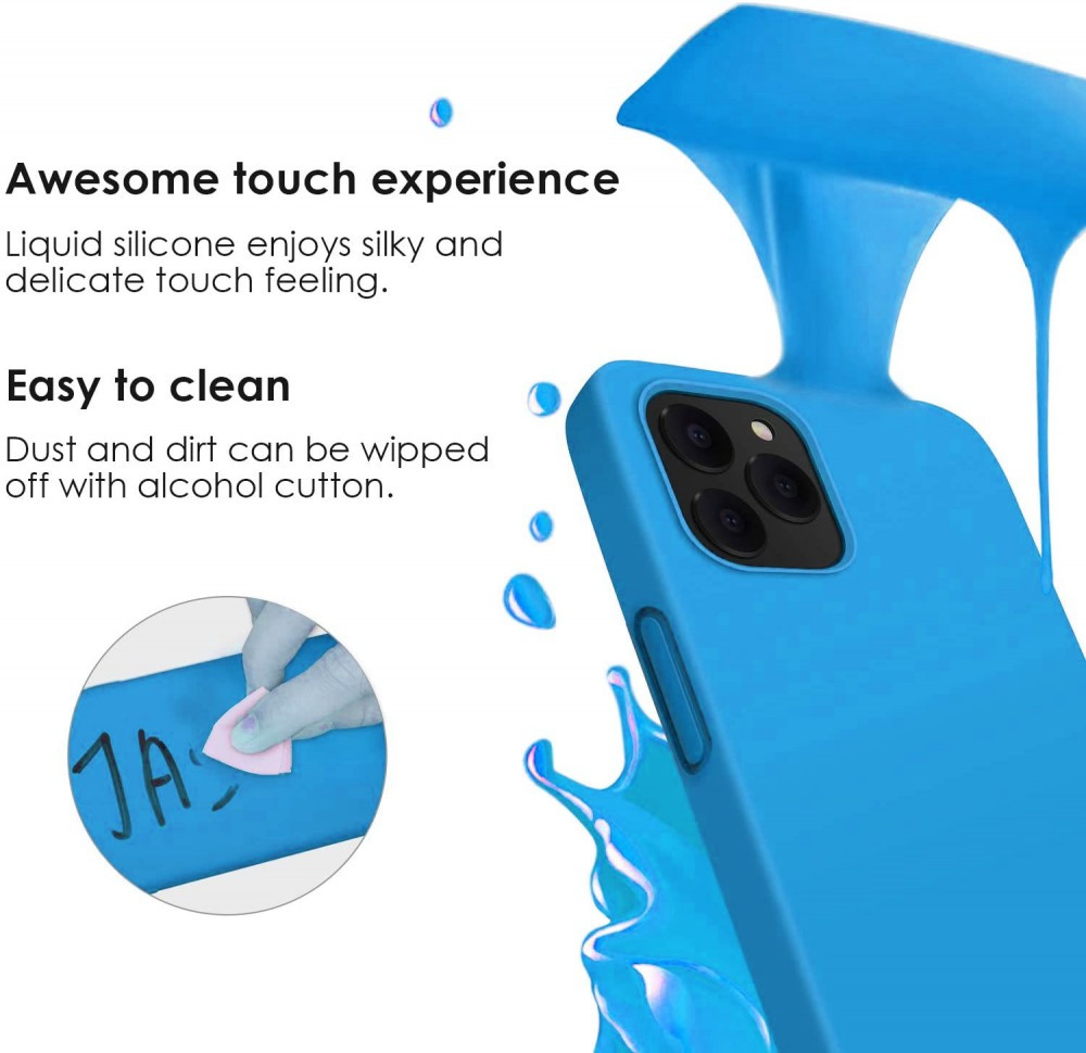 Husa Samsung Galaxy S20 Ultra Luxury Silicone, catifea in interior, albastru — varianta 4