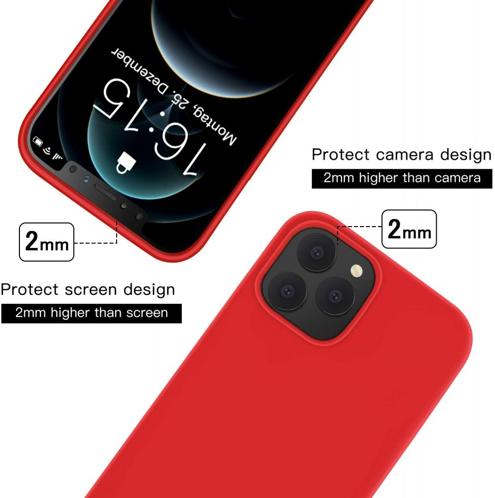 Husa Samsung Galaxy A41 Luxury Silicone, catifea in interior, rosu — varianta 3