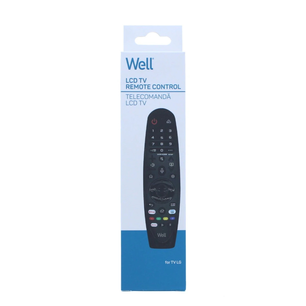 Telecomanda universala TV LED/LCD LG, Well RC-UNIV-LG01-WL, neagra — varianta 3