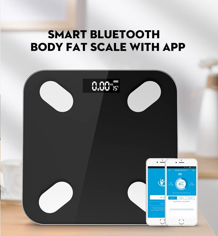 Cantarul corporal electronic RT-002, multiple functii, conectare aplicatie prin bluetooth, alimentare cu baterii — 2