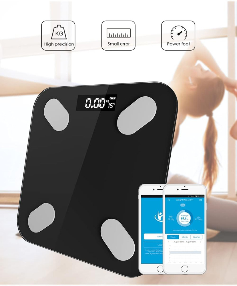 Cantarul corporal electronic RT-002, multiple functii, conectare aplicatie prin bluetooth, alimentare cu baterii — 5