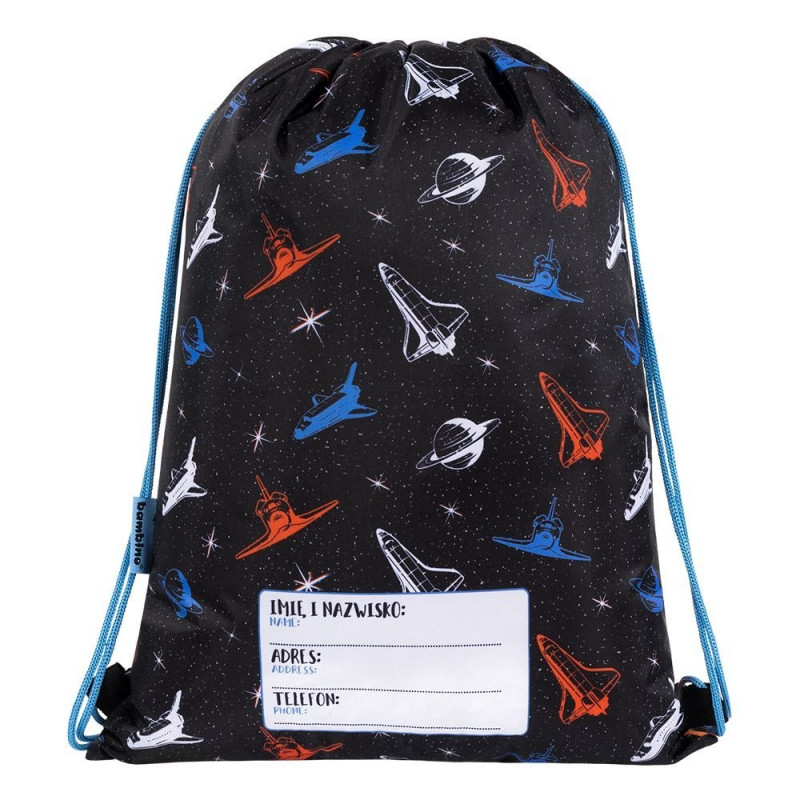 Sac cu snur pentru copii Bambino Space, 32 x 43.5 cm — varianta 2
