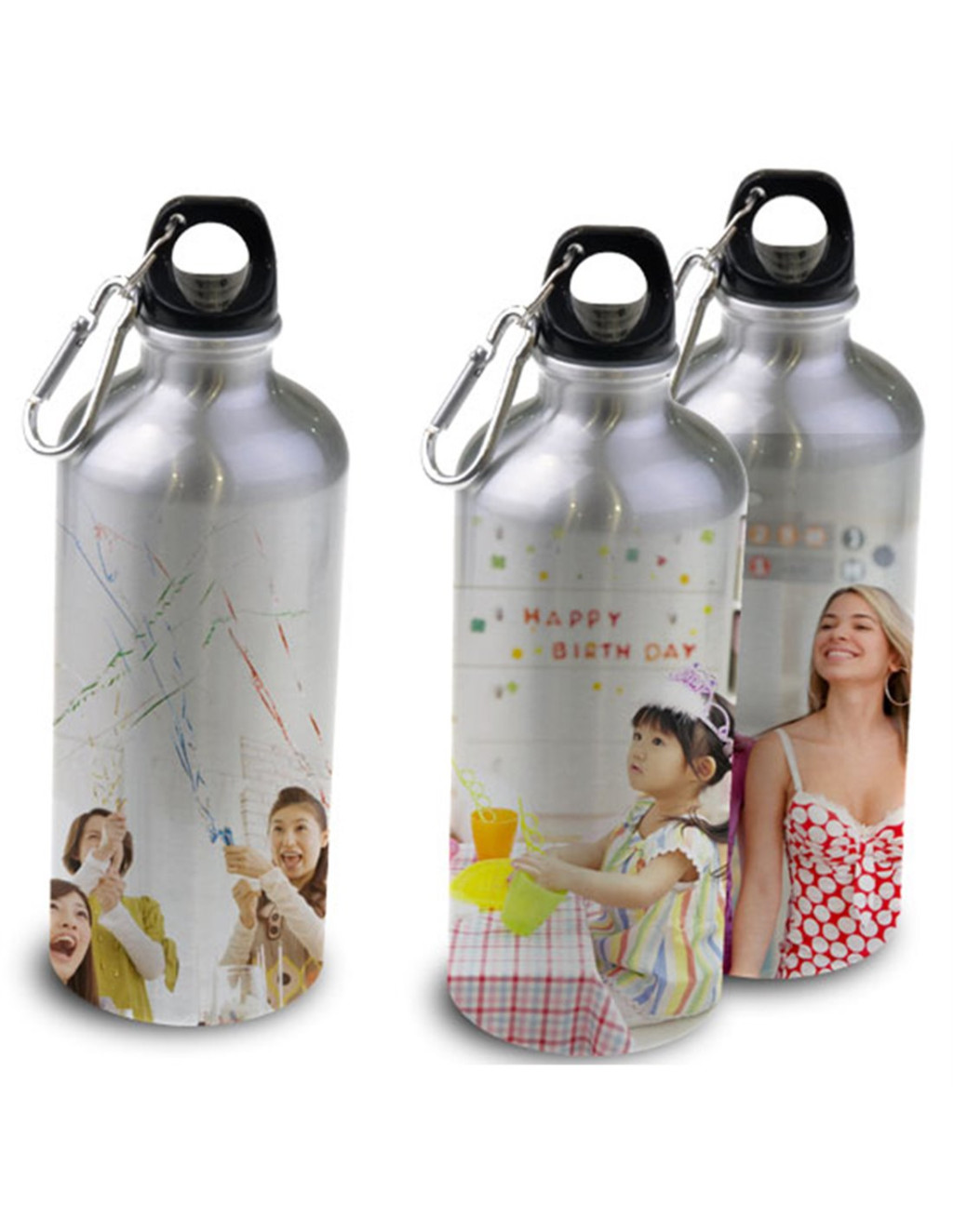 Bidon sport metalic, personalizat cu poza ta, arginitiu, 500 ml — 3