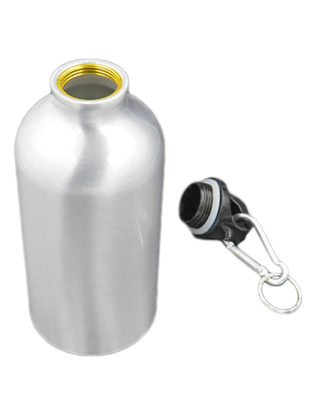 Bidon sport metalic, personalizat cu poza ta, arginitiu, 500 ml — 4
