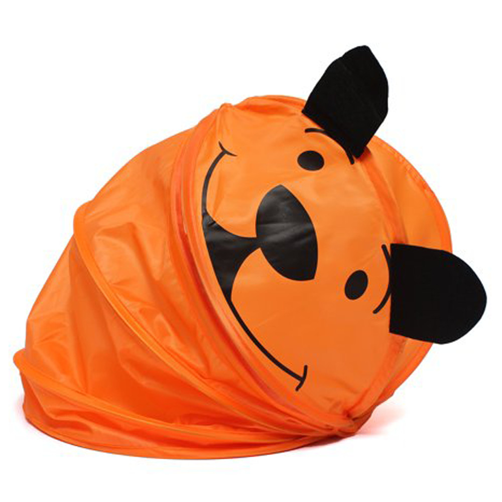 Cos pliabil pentru depozitare jucarii, RCO, portocaliu, poliester, 55 cm — varianta 3