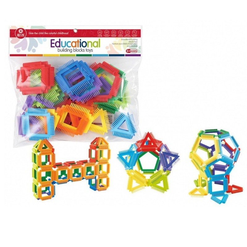 Set de constructie educational, 18 piese, WW3023 — varianta 2