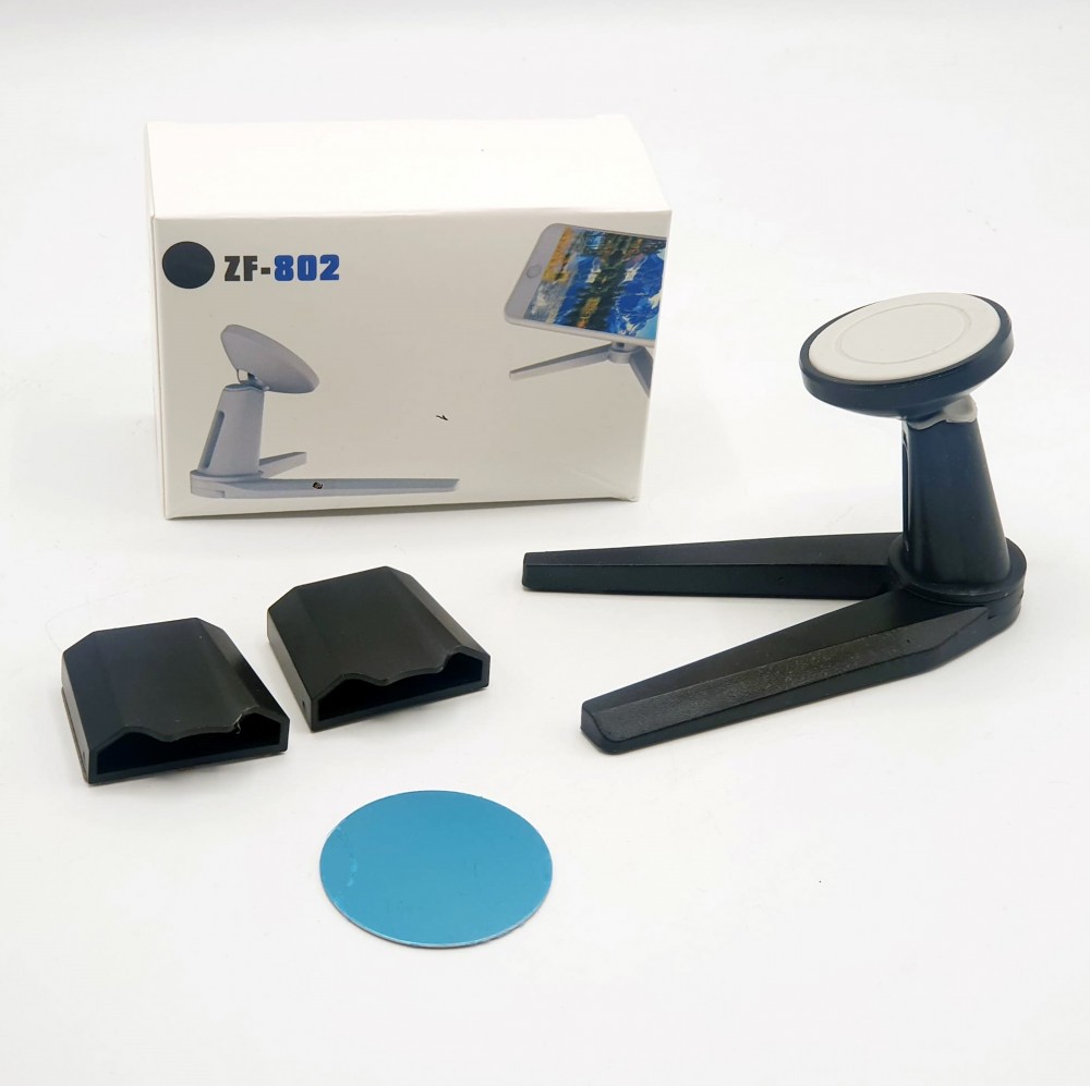 Suport magnetic birou sau auto ZF-802, negru/gri — varianta 2